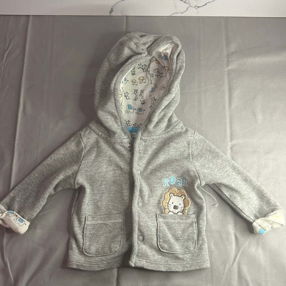 Baby boy hooded sweater size 3 months